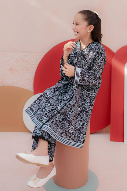 Zellbury Girls | 2 Piece Cambric | Kurta Trouser - 2680 by Maria Faisal - Registered Vendor of : Zellbury Girls - type : Kids Clothes - 100% original wedding dresses