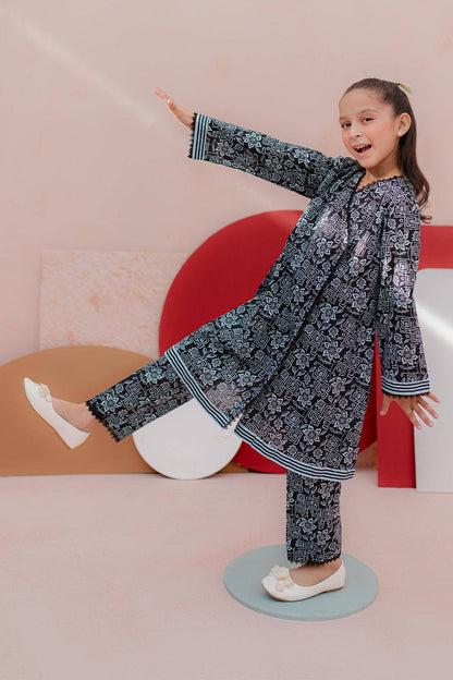 Zellbury Girls | 2 Piece Cambric | Kurta Trouser - 2680 by Maria Faisal - Registered Vendor of : Zellbury Girls - type : Kids Clothes - 100% original wedding dresses