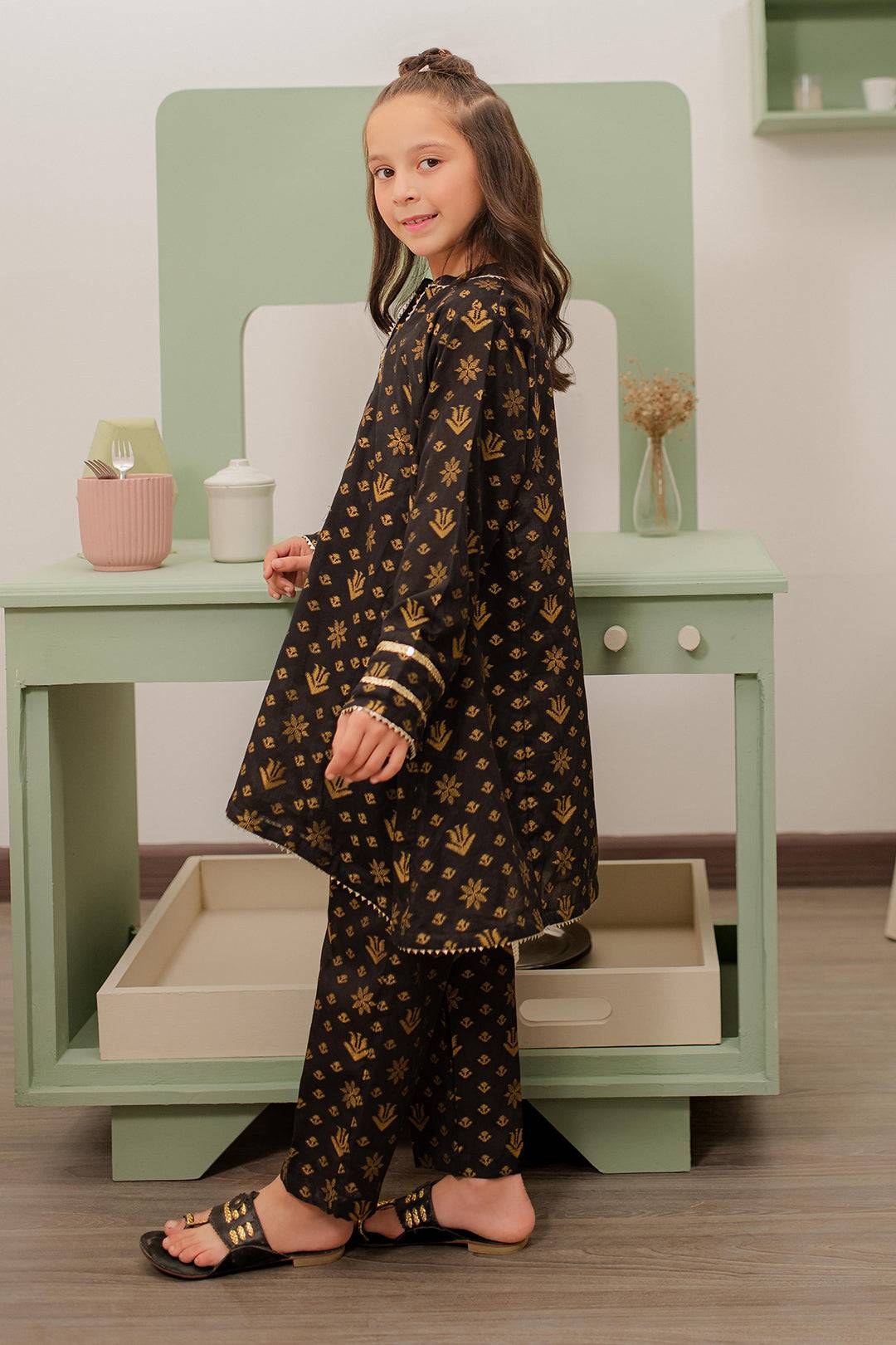 Zellbury Girls | 2 Piece Jacquard | Kurta Trouser - 2697 by Maria Faisal - Registered Vendor of : Zellbury Girls - type : Kids Clothes - 100% original wedding dresses