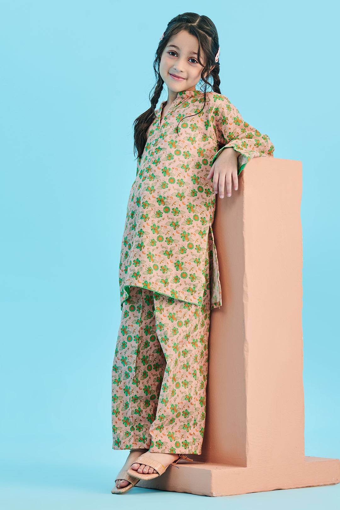 Zellbury Girls | 2 Piece Viscose | Kurta Trouser - 2702 by Maria Faisal - Registered Vendor of : Zellbury Girls - type : Kids Clothes - 100% original wedding dresses