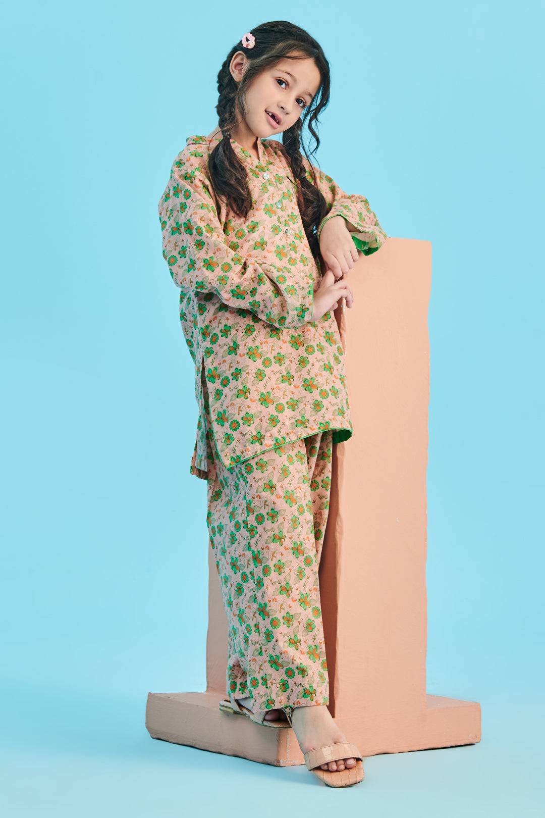 Zellbury Girls | 2 Piece Viscose | Kurta Trouser - 2702 by Maria Faisal - Registered Vendor of : Zellbury Girls - type : Kids Clothes - 100% original wedding dresses