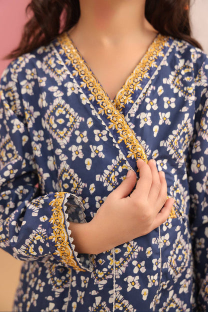 Zellbury Girls | 3 Piece Cambric | Embroidered Kurta Dupatta Trouser - 3821 by Maria Faisal - Registered Vendor of : Zellbury Girls - type : Kids Clothes - 100% original wedding dresses