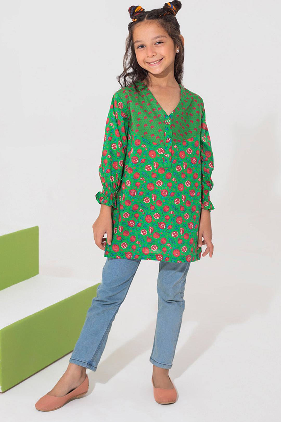 Zellbury Girls | 1 Piece Lawn | Kurta - 1015 by Maria Faisal - Registered Vendor of : Zellbury Girls - type : Kids Clothes - 100% original wedding dresses