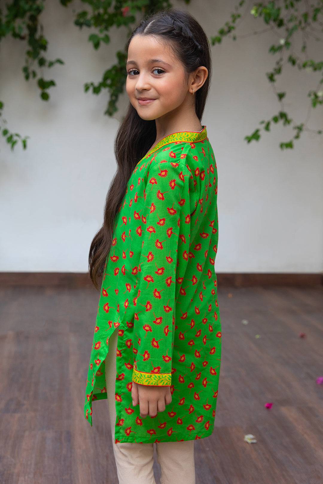 Zellbury Girls | 1 Piece Lawn | Kurta - 1336 by Maria Faisal - Registered Vendor of : Zellbury Girls - type : Kids Clothes - 100% original wedding dresses