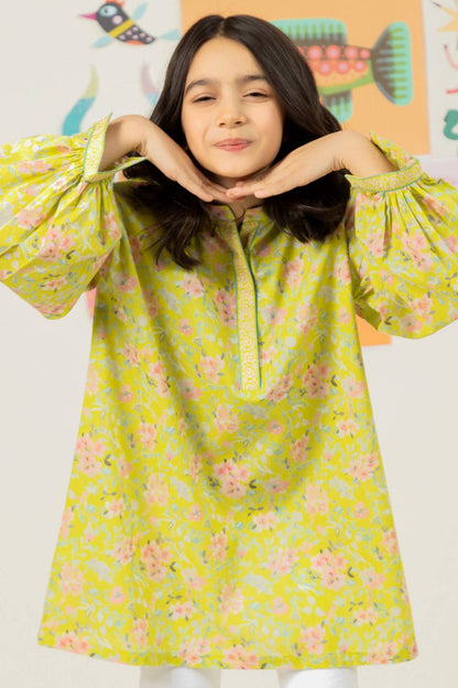 Zellbury Girls | 1 Piece Lawn | Kurta - 1344 by Maria Faisal - Registered Vendor of : Zellbury Girls - type : Kids Clothes - 100% original wedding dresses