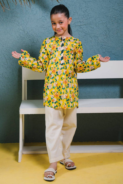 Zellbury Girls | 1 Piece Lawn | Kurta - 1384 by Maria Faisal - Registered Vendor of : Zellbury Girls - type : Kids Clothes - 100% original wedding dresses