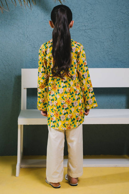 Zellbury Girls | 1 Piece Lawn | Kurta - 1384 by Maria Faisal - Registered Vendor of : Zellbury Girls - type : Kids Clothes - 100% original wedding dresses