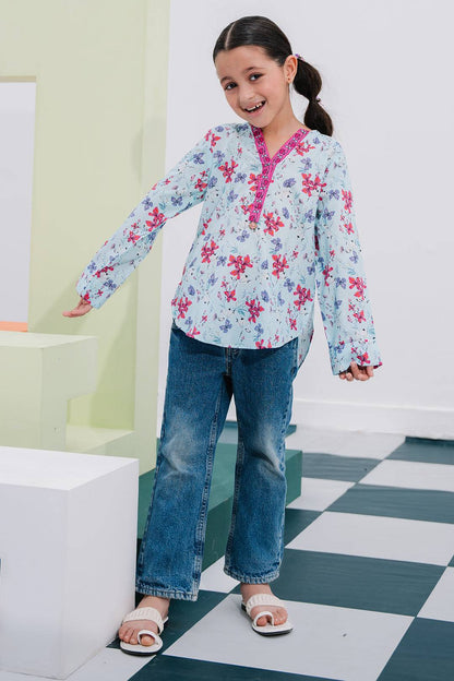 Zellbury Girls | 1 Piece Lawn | Kurta - 1387 by Maria Faisal - Registered Vendor of : Zellbury Girls - type : Kids Clothes - 100% original wedding dresses