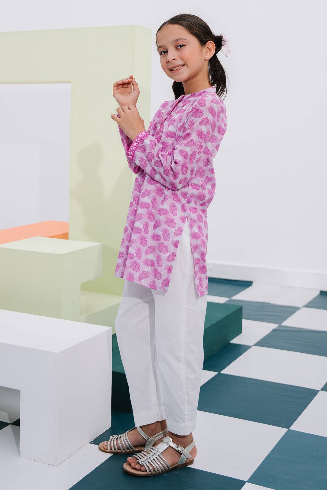 Zellbury Girls | 1 Piece Lawn | Kurta - 1388 by Maria Faisal - Registered Vendor of : Zellbury Girls - type : Kids Clothes - 100% original wedding dresses