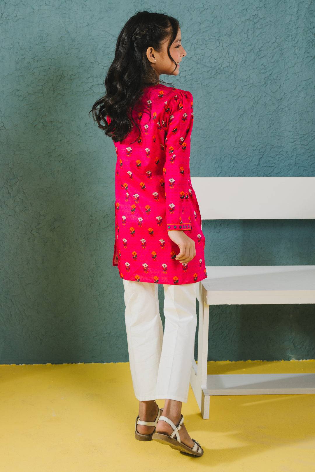 Zellbury Girls | 1 Piece Lawn | Kurta - 1389 by Maria Faisal - Registered Vendor of : Zellbury Girls - type : Kids Clothes - 100% original wedding dresses