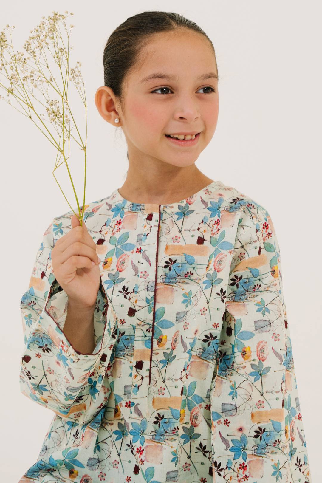 Zellbury Girls | 1 Piece Lawn | Kurta - 1436 by Maria Faisal - Registered Vendor of : Zellbury Girls - type : Kids Clothes - 100% original wedding dresses