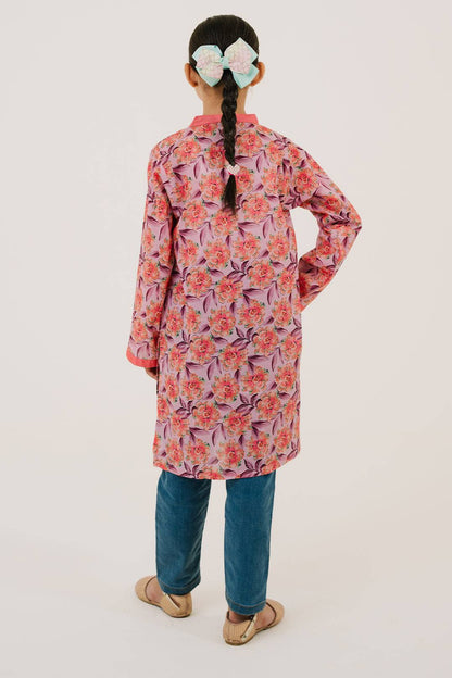 Zellbury Girls | 1 Piece Lawn | Kurta - 1437 by Maria Faisal - Registered Vendor of : Zellbury Girls - type : Kids Clothes - 100% original wedding dresses