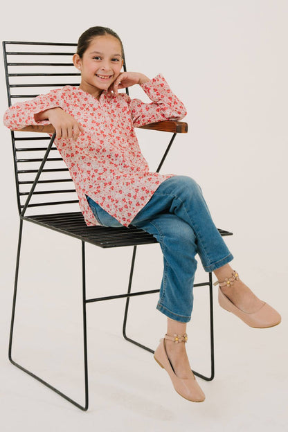 Zellbury Girls | 1 Piece Lawn | Kurta - 1439 by Maria Faisal - Registered Vendor of : Zellbury Girls - type : Kids Clothes - 100% original wedding dresses