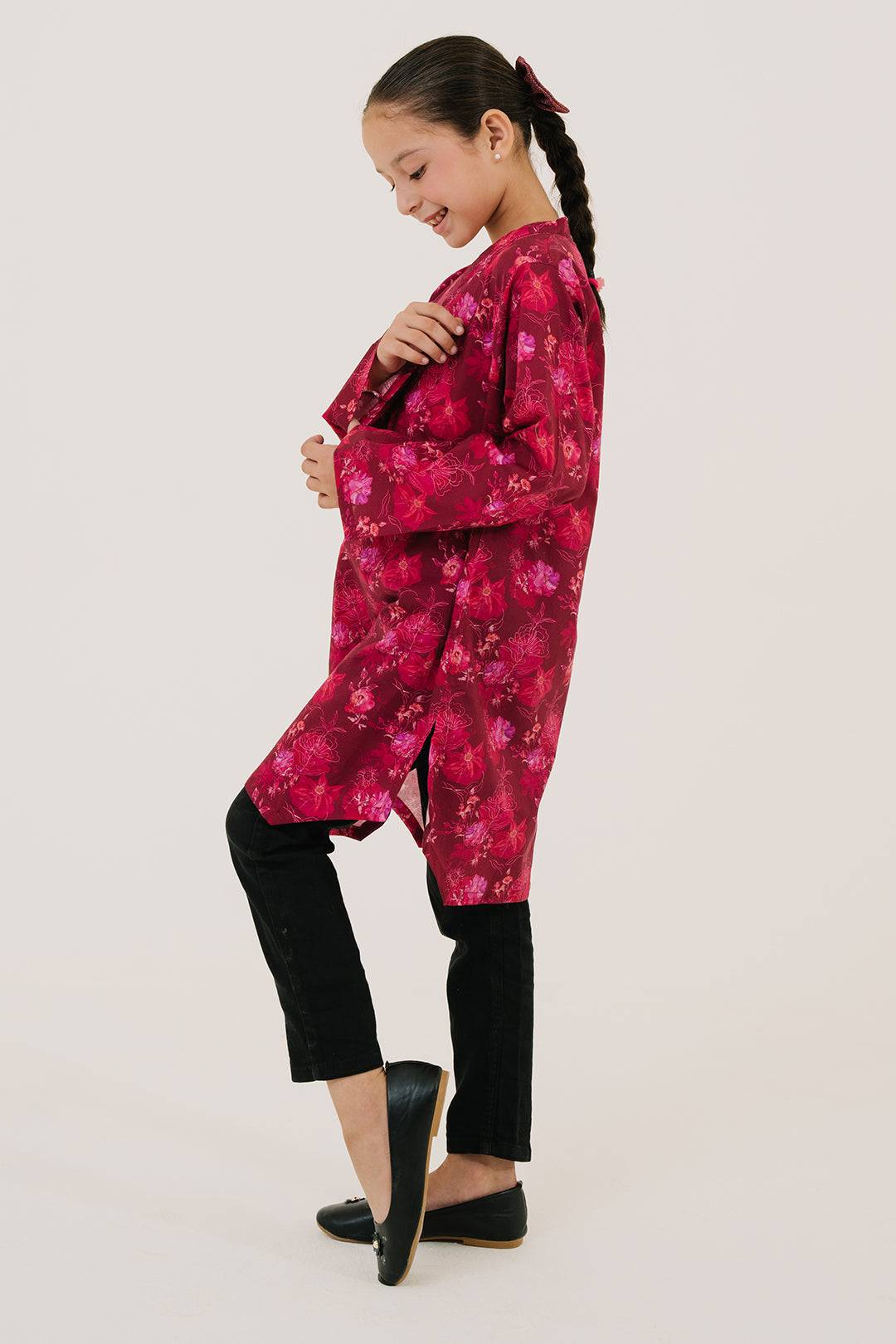 Zellbury Girls | 1 Piece Lawn | Kurta - 1440 by Maria Faisal - Registered Vendor of : Zellbury Girls - type : Kids Clothes - 100% original wedding dresses