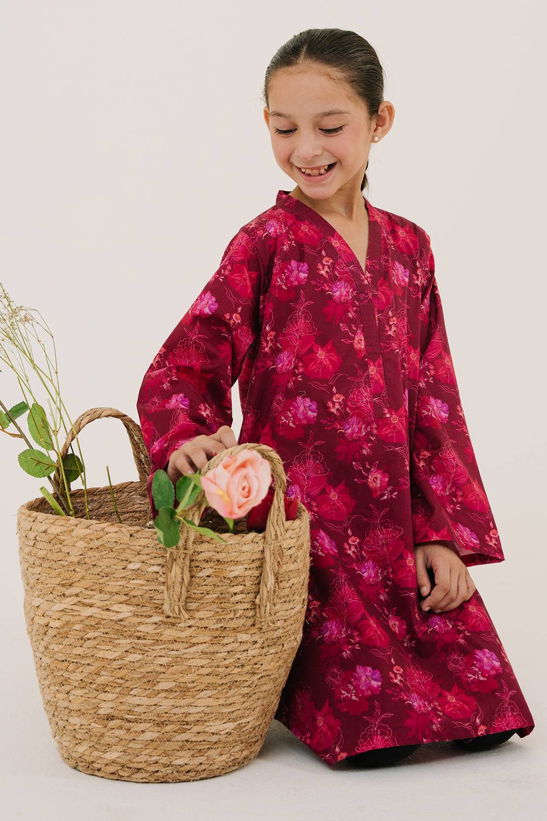Zellbury Girls | 1 Piece Lawn | Kurta - 1440 by Maria Faisal - Registered Vendor of : Zellbury Girls - type : Kids Clothes - 100% original wedding dresses