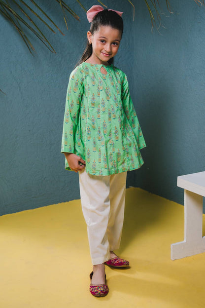 Zellbury Girls | 1 Piece Lawn | Kurta - 1443 by Maria Faisal - Registered Vendor of : Zellbury Girls - type : Kids Clothes - 100% original wedding dresses