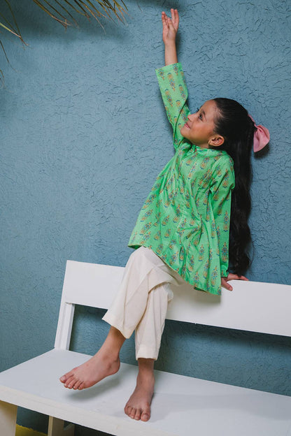 Zellbury Girls | 1 Piece Lawn | Kurta - 1443 by Maria Faisal - Registered Vendor of : Zellbury Girls - type : Kids Clothes - 100% original wedding dresses