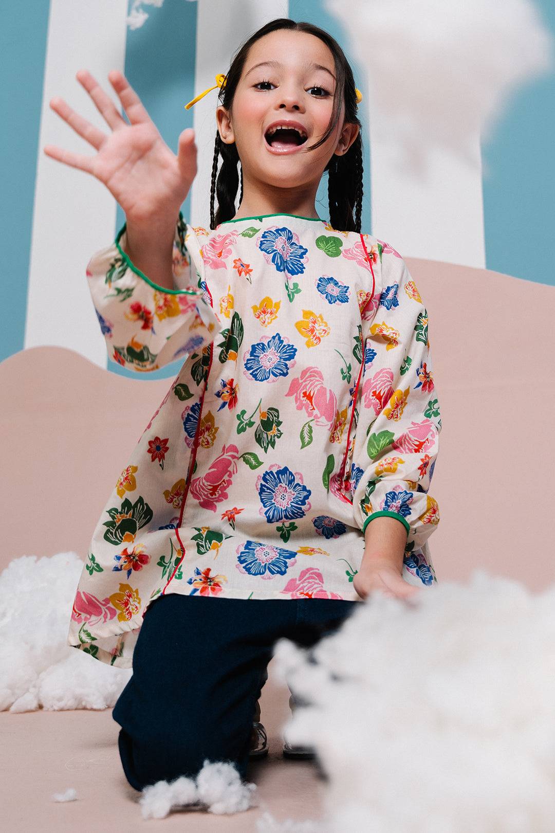 Zellbury Girls | 1 Piece Lawn | Kurta - 1445 by Maria Faisal - Registered Vendor of : Zellbury Girls - type : Kids Clothes - 100% original wedding dresses