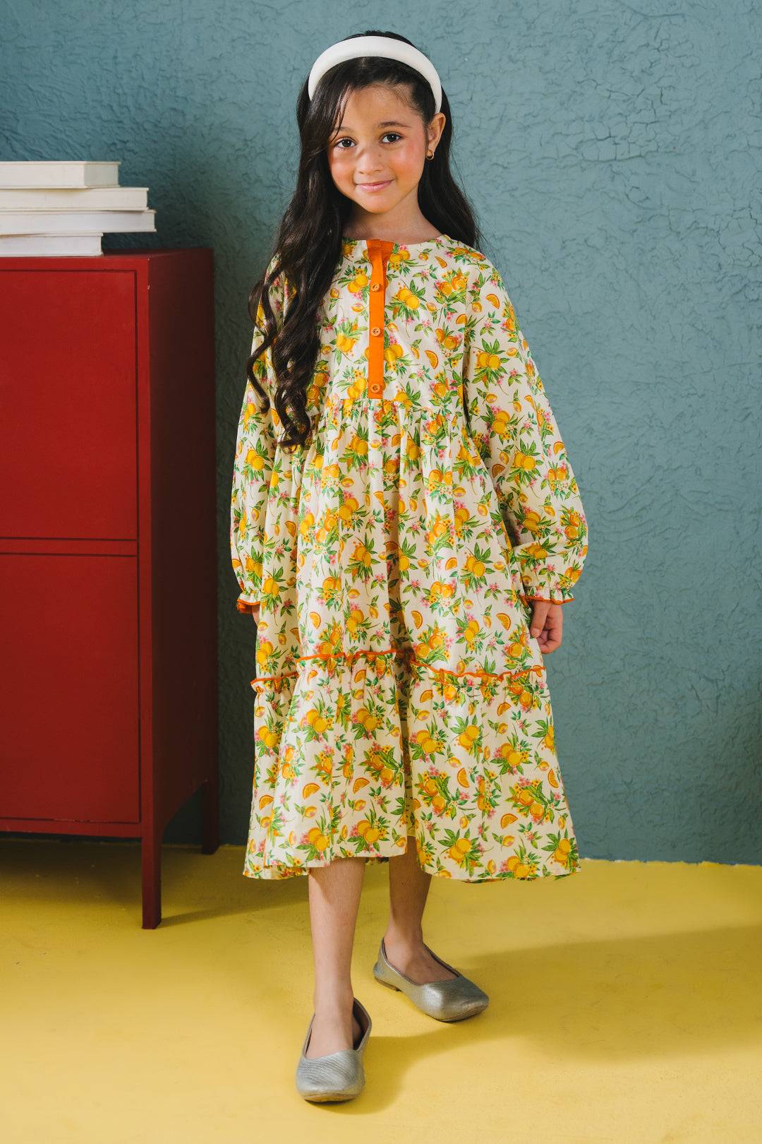 Zellbury Girls | 1 Piece Lawn | Kurta - 1447 by Maria Faisal - Registered Vendor of : Zellbury Girls - type : Kids Clothes - 100% original wedding dresses
