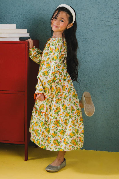 Zellbury Girls | 1 Piece Lawn | Kurta - 1447 by Maria Faisal - Registered Vendor of : Zellbury Girls - type : Kids Clothes - 100% original wedding dresses
