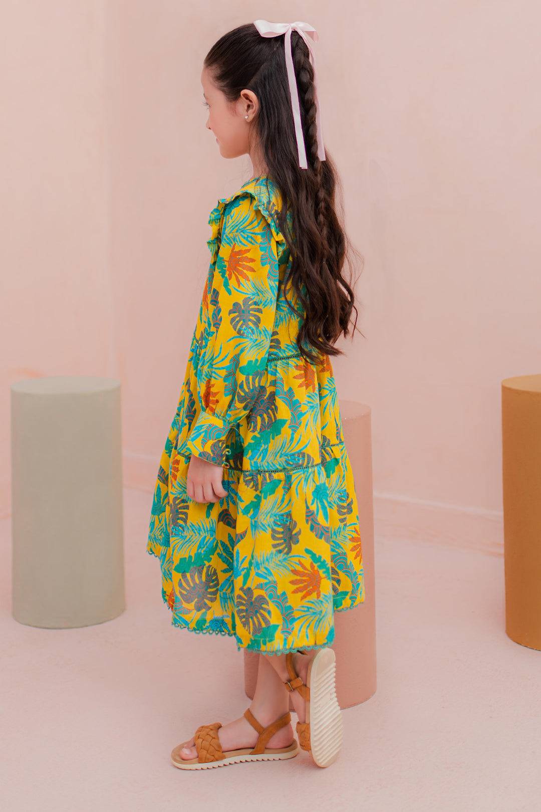 Zellbury Girls | 1 Piece Lawn | Kurta - 1450 by Maria Faisal - Registered Vendor of : Zellbury Girls - type : Kids Clothes - 100% original wedding dresses