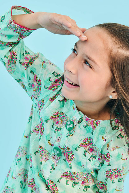 Zellbury Girls | 1 Piece Lawn | Kurta - 1451 by Maria Faisal - Registered Vendor of : Zellbury Girls - type : Kids Clothes - 100% original wedding dresses