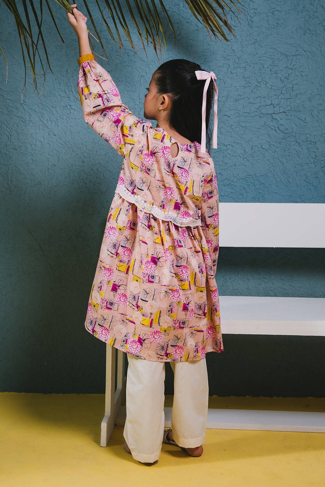 Zellbury Girls | 1 Piece Lawn | Embroidered Kurta - 1452 by Maria Faisal - Registered Vendor of : Zellbury Girls - type : Kids Clothes - 100% original wedding dresses