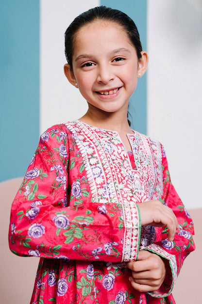 Zellbury Girls | 1 Piece Lawn | Embroidered Kurta - 1453 by Maria Faisal - Registered Vendor of : Zellbury Girls - type : Kids Clothes - 100% original wedding dresses