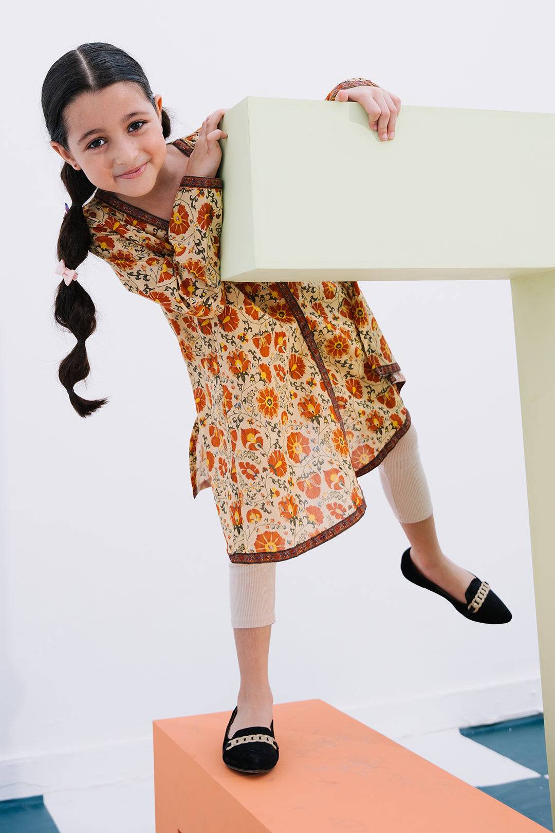 Zellbury Girls | 1 Piece Lawn | Kurta - 1602 by Maria Faisal - Registered Vendor of : Zellbury Girls - type : Kids Clothes - 100% original wedding dresses