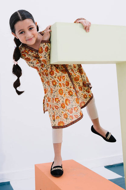Zellbury Girls | 1 Piece Lawn | Kurta - 1602 by Maria Faisal - Registered Vendor of : Zellbury Girls - type : Kids Clothes - 100% original wedding dresses