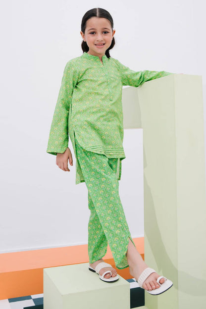 Zellbury Girls | 2 Piece Lawn | Kurta Trouser - 2406 by Maria Faisal - Registered Vendor of : Zellbury Girls - type : Kids Clothes - 100% original wedding dresses