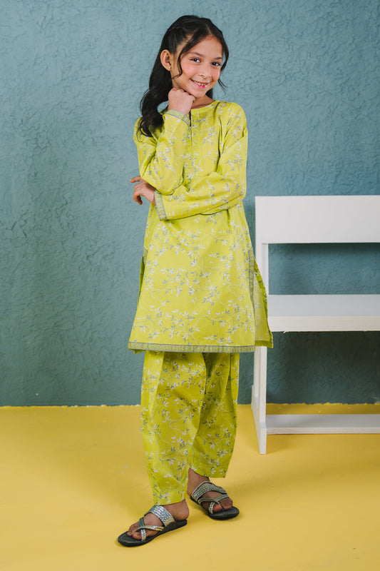 Zellbury Girls | 2 Piece Lawn | Kurta Trouser - 2410 by Maria Faisal - Registered Vendor of : Zellbury Girls - type : Kids Clothes - 100% original wedding dresses