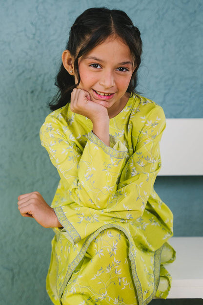 Zellbury Girls | 2 Piece Lawn | Kurta Trouser - 2410 by Maria Faisal - Registered Vendor of : Zellbury Girls - type : Kids Clothes - 100% original wedding dresses