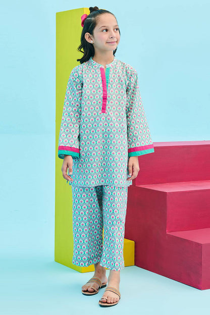 Zellbury Girls | 2 Piece Lawn | Kurta Trouser - 2411 by Maria Faisal - Registered Vendor of : Zellbury Girls - type : Kids Clothes - 100% original wedding dresses