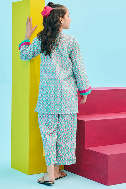 Zellbury Girls | 2 Piece Lawn | Kurta Trouser - 2411 by Maria Faisal - Registered Vendor of : Zellbury Girls - type : Kids Clothes - 100% original wedding dresses