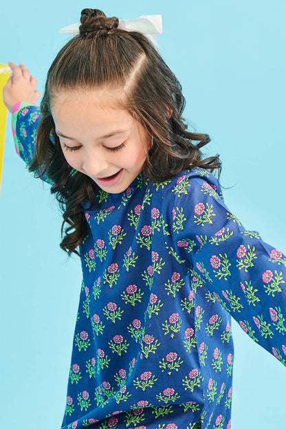 Zellbury Girls | 2 Piece Lawn | Kurta Trouser - 2412 by Maria Faisal - Registered Vendor of : Zellbury Girls - type : Kids Clothes - 100% original wedding dresses