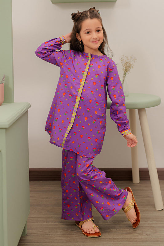 Zellbury Girls | 2 Piece Lawn | Kurta Trouser - 2413 by Maria Faisal - Registered Vendor of : Zellbury Girls - type : Kids Clothes - 100% original wedding dresses
