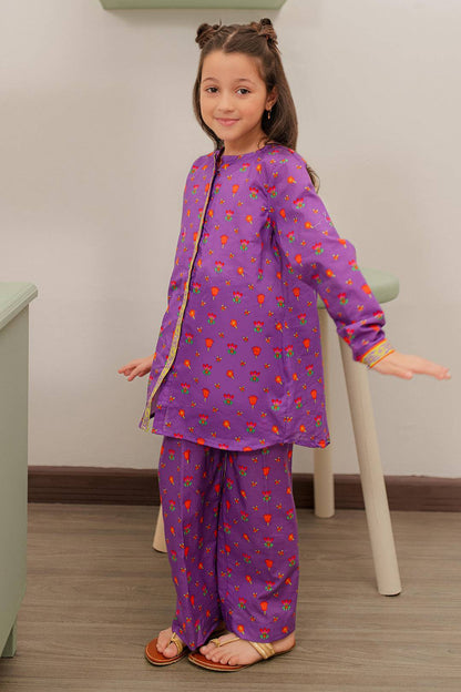 Zellbury Girls | 2 Piece Lawn | Kurta Trouser - 2413 by Maria Faisal - Registered Vendor of : Zellbury Girls - type : Kids Clothes - 100% original wedding dresses