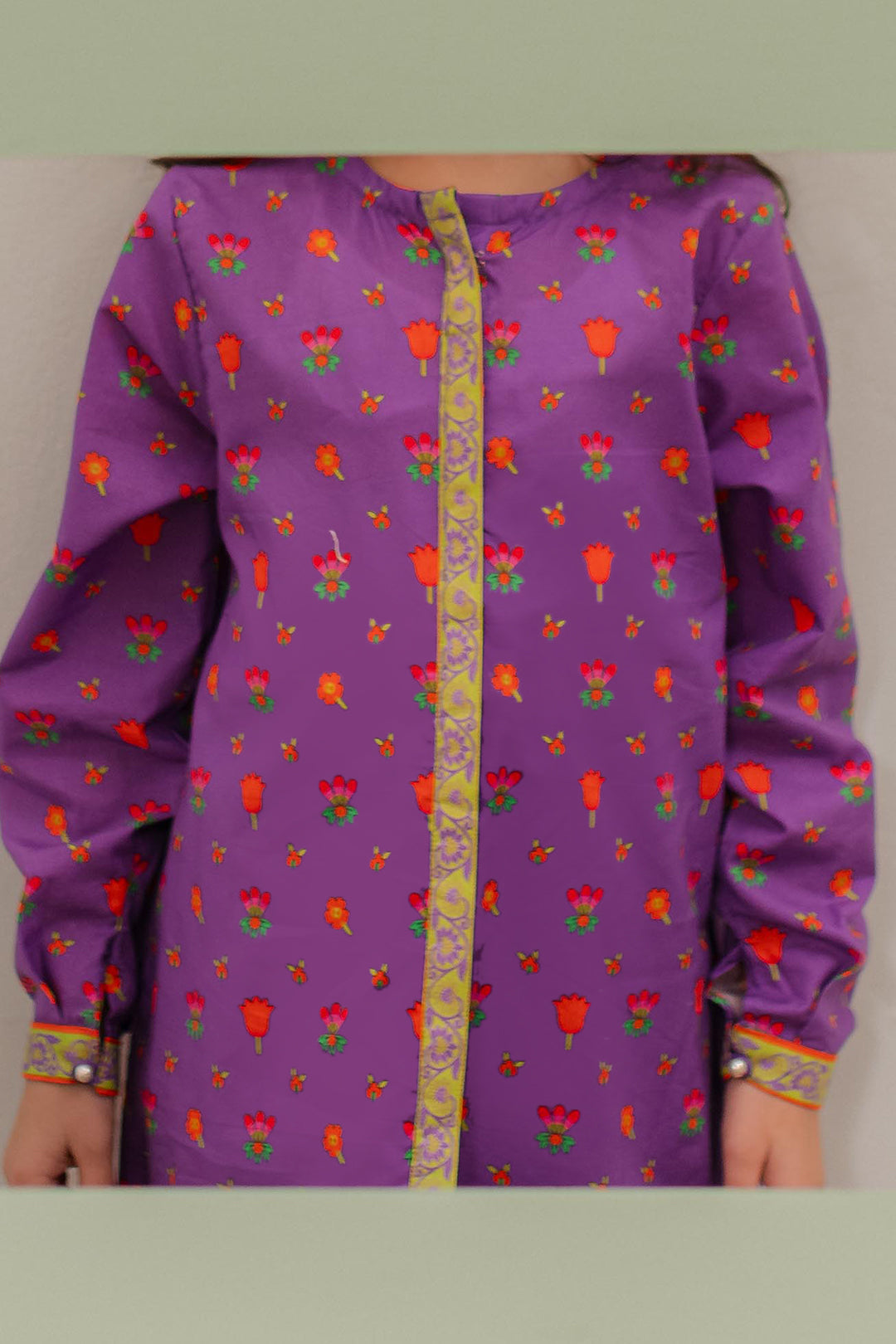 Zellbury Girls | 2 Piece Lawn | Kurta Trouser - 2413 by Maria Faisal - Registered Vendor of : Zellbury Girls - type : Kids Clothes - 100% original wedding dresses