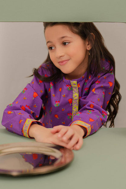 Zellbury Girls | 2 Piece Lawn | Kurta Trouser - 2413 by Maria Faisal - Registered Vendor of : Zellbury Girls - type : Kids Clothes - 100% original wedding dresses