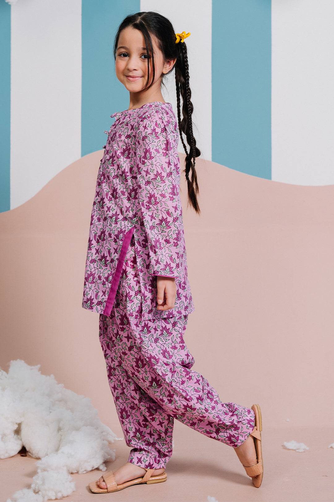 Zellbury Girls | 2 Piece Lawn | Kurta Trouser - 2414 by Maria Faisal - Registered Vendor of : Zellbury Girls - type : Kids Clothes - 100% original wedding dresses