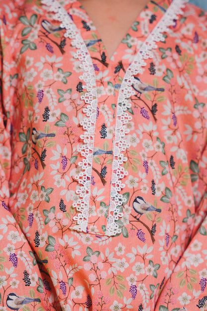 Zellbury Girls | 2 Piece Lawn | Kurta Trouser - 2424 by Maria Faisal - Registered Vendor of : Zellbury Girls - type : Kids Clothes - 100% original wedding dresses