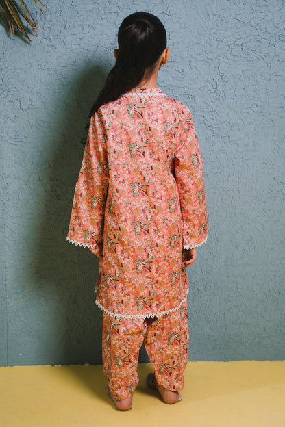 Zellbury Girls | 2 Piece Lawn | Kurta Trouser - 2424 by Maria Faisal - Registered Vendor of : Zellbury Girls - type : Kids Clothes - 100% original wedding dresses