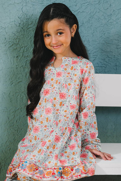 Zellbury Girls | 2 Piece Lawn | Embroidered Kurta Trouser - 2430 by Maria Faisal - Registered Vendor of : Zellbury Girls - type : Kids Clothes - 100% original wedding dresses