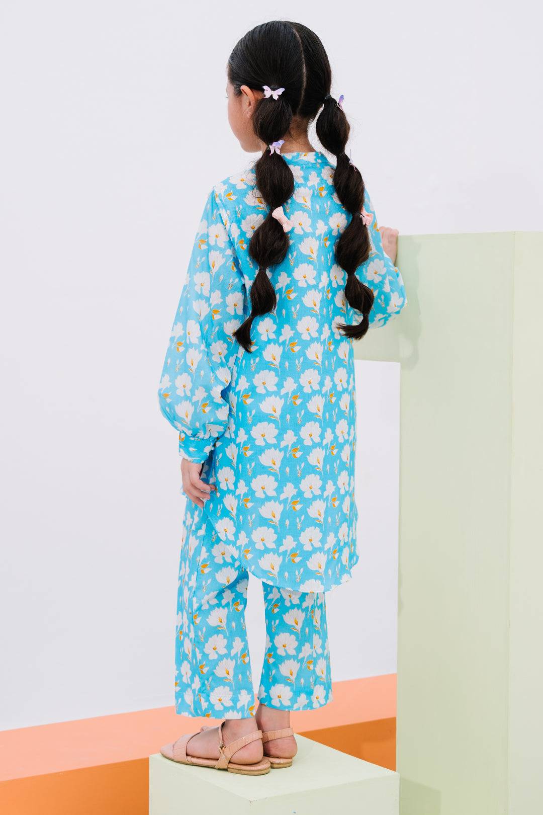 Zellbury Girls | 2 Piece Lawn | Kurta Trouser - 2462 by Maria Faisal - Registered Vendor of : Zellbury Girls - type : Kids Clothes - 100% original wedding dresses