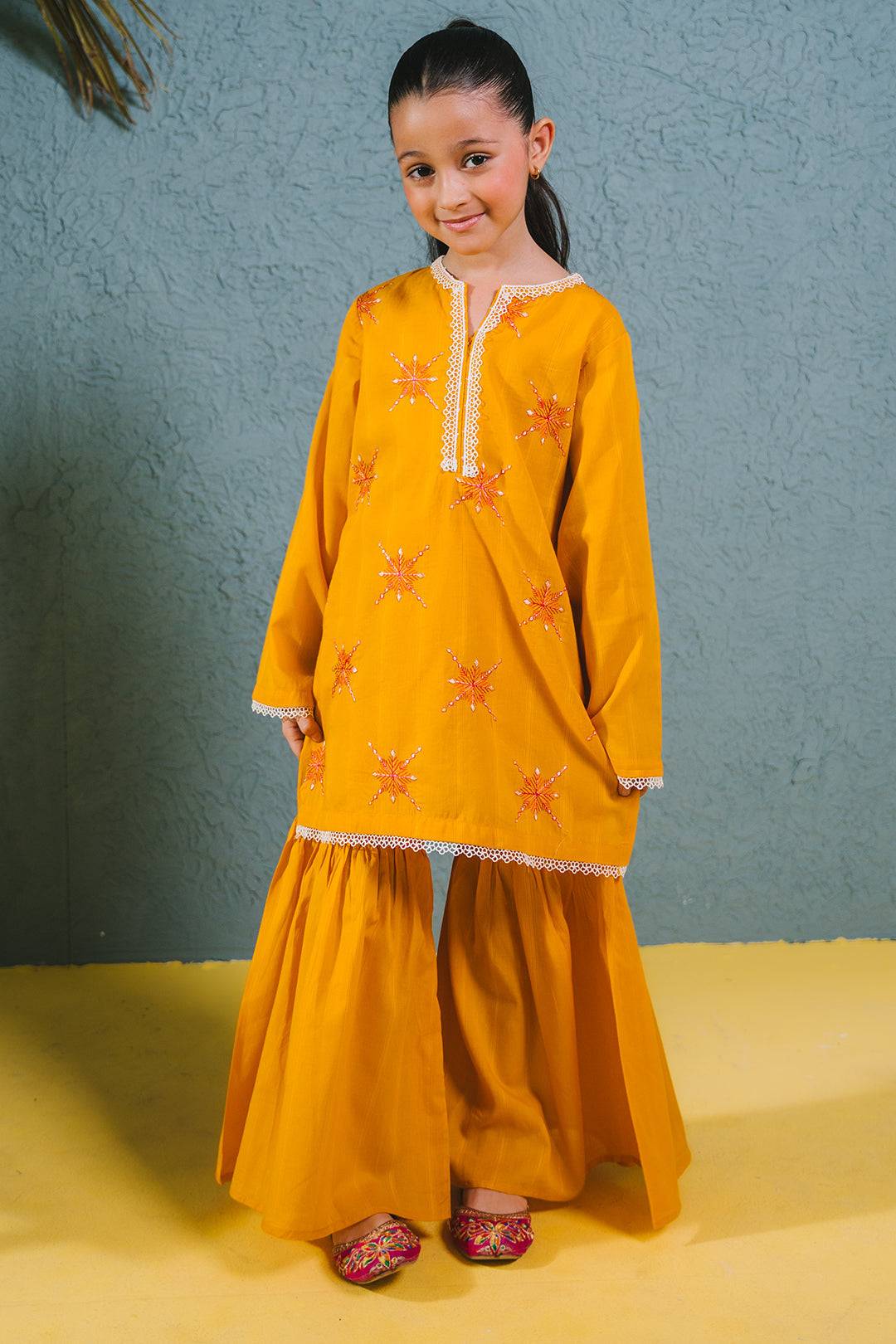 Zellbury Girls | 2 Piece Lawn | Embroidered Kurta Trouser - 2465 by Maria Faisal - Registered Vendor of : Zellbury Girls - type : Kids Clothes - 100% original wedding dresses