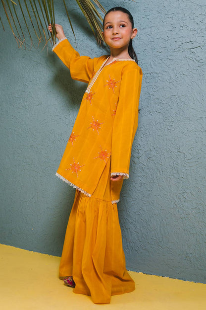 Zellbury Girls | 2 Piece Lawn | Embroidered Kurta Trouser - 2465 by Maria Faisal - Registered Vendor of : Zellbury Girls - type : Kids Clothes - 100% original wedding dresses