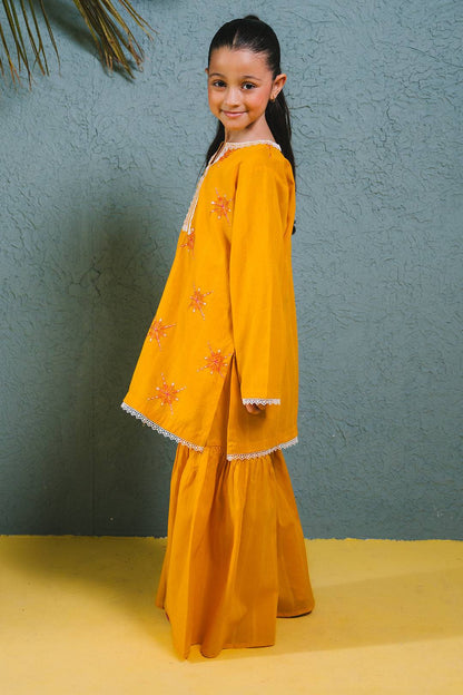 Zellbury Girls | 2 Piece Lawn | Embroidered Kurta Trouser - 2465 by Maria Faisal - Registered Vendor of : Zellbury Girls - type : Kids Clothes - 100% original wedding dresses