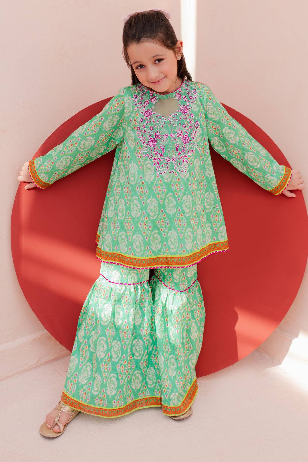 Zellbury Girls | 2 Piece Lawn | Embroidered Kurta Trouser - 2469 by Maria Faisal - Registered Vendor of : Zellbury Girls - type : Kids Clothes - 100% original wedding dresses