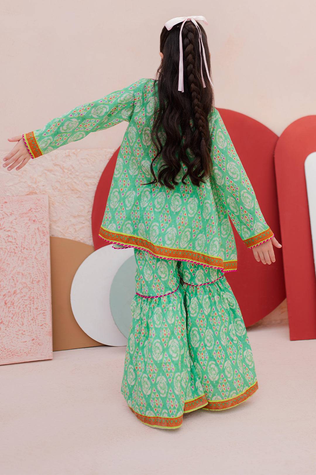 Zellbury Girls | 2 Piece Lawn | Embroidered Kurta Trouser - 2469 by Maria Faisal - Registered Vendor of : Zellbury Girls - type : Kids Clothes - 100% original wedding dresses